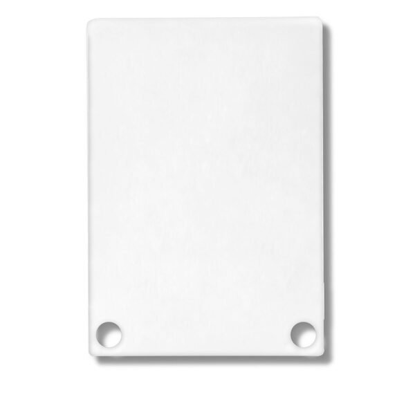 ISOLED 113196 Endkappe EC48 Alu weiß RAL 9010 für SURF/DIVE24 mit COVER11, 2 STK, inkl. Schrauben