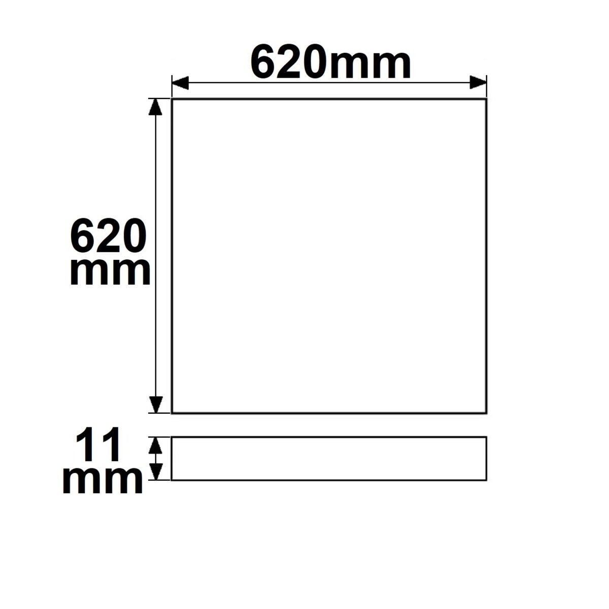 ISOLED 116946 LED Panel Business Line 625 UGR<19 2H/2H, 36W, weiß RAL9016, neutralweiß, PowerSwitch 21-40W - Image 3