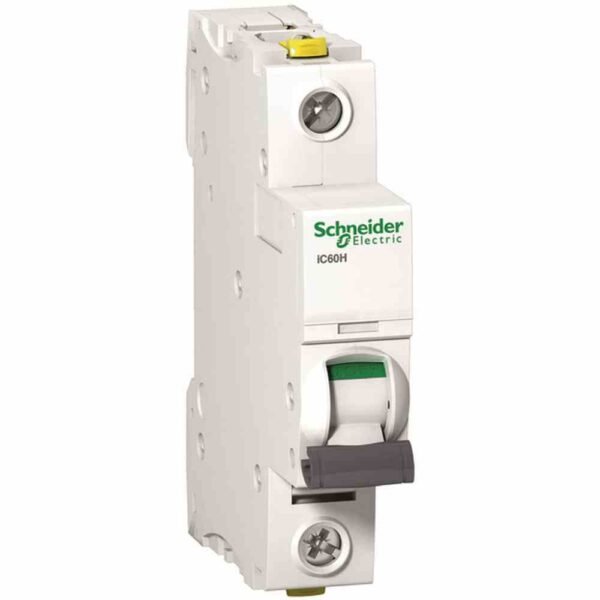 SCHNEIDER ELECTRIC A9F06106 Acti9 Leitungsschutzschalter, B, 6A, 1p, 440V, 10kA, 1TE, AC, 50Hz, Zusatzeinrichtungen möglich, IP20