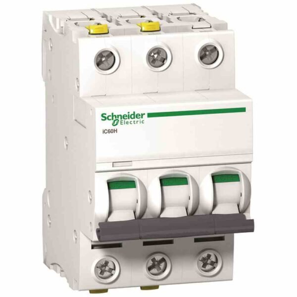 SCHNEIDER ELECTRIC A9F07316 Acti9 Leitungsschutzschalter, C, 16A, 3p, 440V, 10kA, 3TE, AC, 50Hz, Zusatzeinrichtungen möglich, IP20