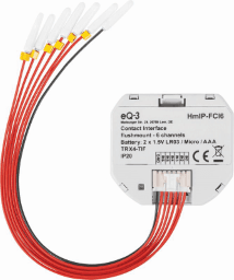 HOMEMATIC 153501A0 Kontakt-Schnittstelle Unterputz 6-fach  Verpackungseinheit:1ST