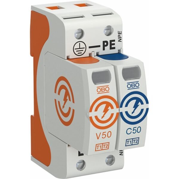 OBO BETTERMANN 5093522 Kombiableiter V50, 1-polig + NPE 280V, Typ 1+2