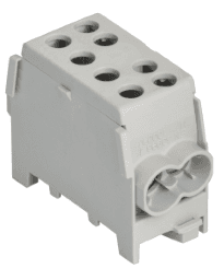 POLLMANN 2080141 Hauptleitungs Abzweigklemme 1polig 1 Ein 2x35², 1 Aus 2x25mm² HLAK 35 1/2 M2 grau Verpackungseinheit:1ST