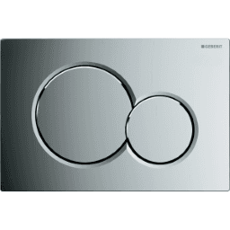 GEBERIT 115.770.21.5 GE Betaetigungsplatte Sigma01 2-Mengen verchromt, round  Verpackungseinheit:1ST