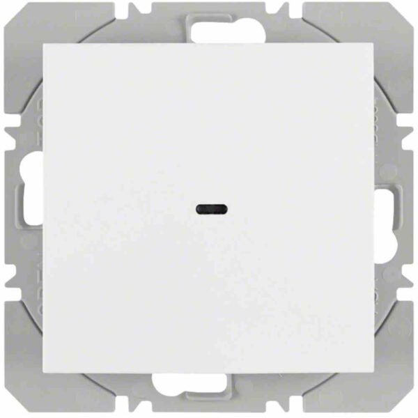 BERKER 85655289 S.1/B.3/B.7 Wandsender komplett, Bussystem KNX-Funk, Aufputz, 2Kan, polarweiß, glänzend, Busankopplung inklusive