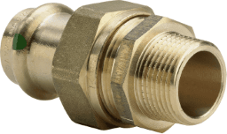 VIEGA 221 997 Viega Sanpress-Übergangsverschraubung mit SC-Contur Rotguss oder Siliziumbronze, Modell 2265 d: 54 R: 2 2265 Verpackungseinheit:1ST