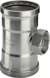 VIEGA 482 862 Viega Sanpress Inox XL-T-Stück mit SC-Contur Stahl nichtrostend, Modell 2317.2XL VdS-Zulassung d1: 76,1 Rp: ¾ d2: 76,1 2317.2XL Verpackungseinheit:1ST
