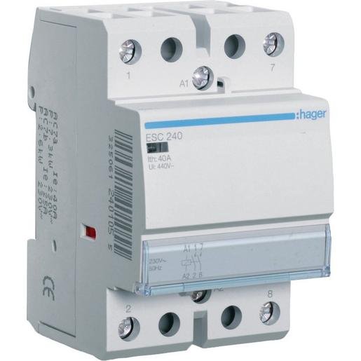 Hager ESC240 Installationsschütz für Reiheneinbau 40 A 2S 230 V ESC240 Verpackungseinheit:1ST