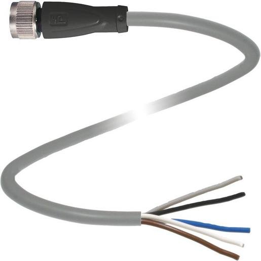 Pepperl+Fuchs 109478 Kabeldose M12 gerade Bauform 5-polig 5 m PVC Kabel offenes Ende Verpackungseinheit:1ST