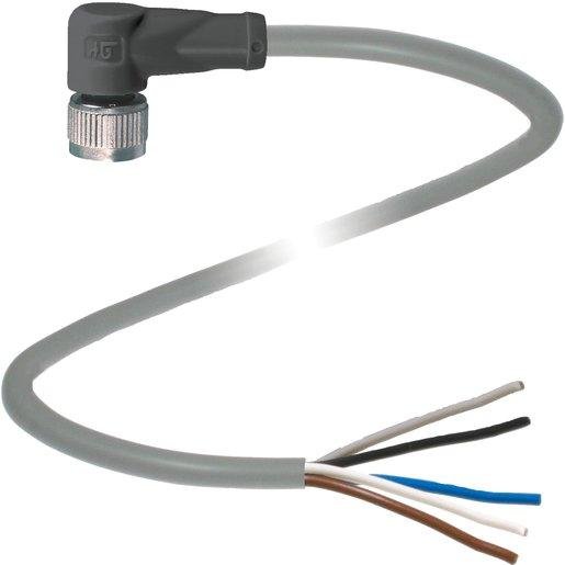 Pepperl+Fuchs 109482 Kabeldose M12 gewinkelte Bauform 5-polig 5 m PVC Kabel offenes Ende Verpackungseinheit:1ST