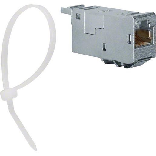 Hager VZ314RJ RJ45 Modul C6 ISO A 10GBit Ethernet (IEEE 802.3an) 180° Verpackungseinheit:1ST