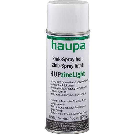 Haupa 170152 Zink-Spray hell HUPzincLight 400ml Verpackungseinheit:1ST