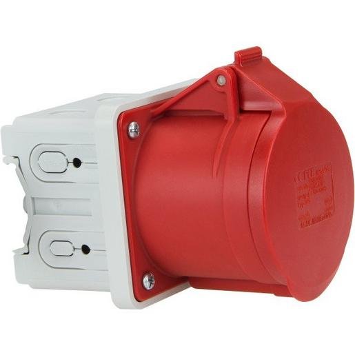 PCE 81315-6 CEE-Anbaudose 16A 5-polig für DIN-Schiene Verpackungseinheit:1ST