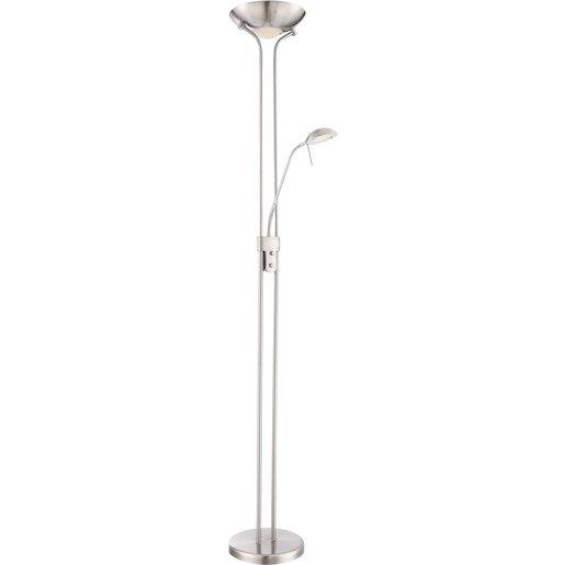 Globo 59020 LEONAS Deckenfluter 1 x LED 16W 1440 lm 3000K + 4 5W 360 lm 3000K ni-matt Verpackungseinheit:1ST