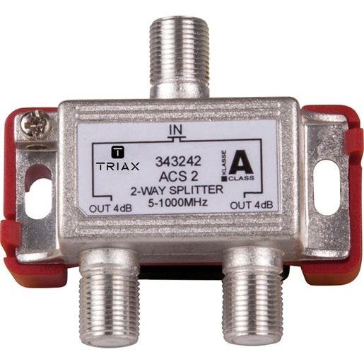 Triax 343242 BK-CATV Verteiler 2-fach 3,6dB Verpackungseinheit:1ST