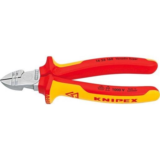 Knipex 14 26 160 VDE-Abisolier-Seitenschneider 160 mm Verpackungseinheit:1ST