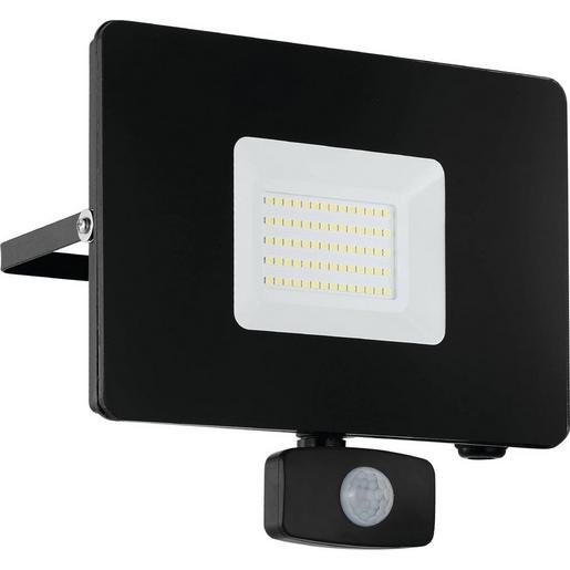 Eglo 97463 LED-Strahler mit Sensor 50W IP44 5000K 4800lm schwarz FAEDO 3 Verpackungseinheit:1ST