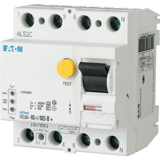 Eaton 179531 FI-Schutzschalter  40A 4-polig 30mA Typ B kurzverz. Verpackungseinheit:1ST