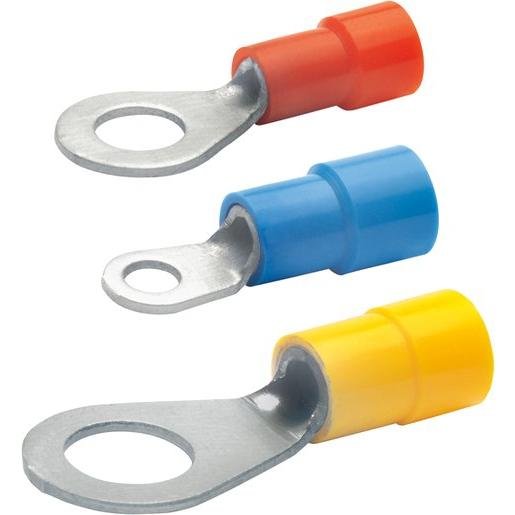 Klauke 6204 Isolierter Quetschkabelschuh DIN 46237 rot Verpackungseinheit:100ST
