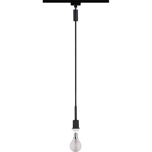 Paulmann 96912 URail DecoSystems Pendel max 1x20W E14 Schwarz matt, Stoffkabel Verpackungseinheit:1ST