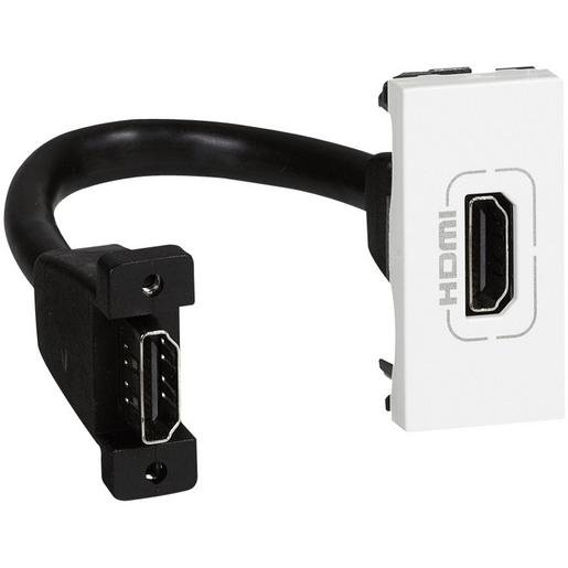 Legrand 078778 MSC HDMI-DOSE+KABEL 1M WEISS Verpackungseinheit:1ST