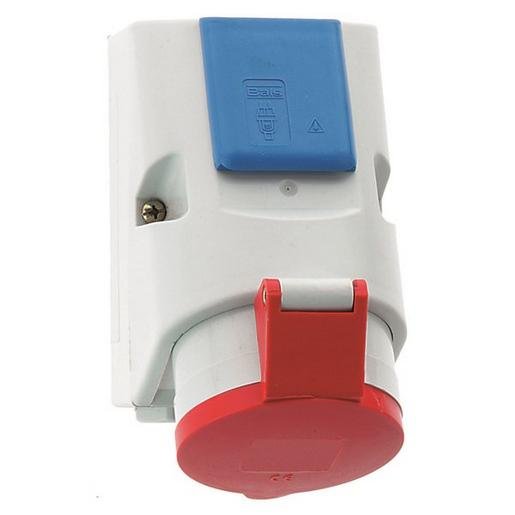E-Term 88215406 Kombinations-Wandsteckdose CEE 5x32 inkl. Schuko TK Kombi 1011 Verpackungseinheit:1ST