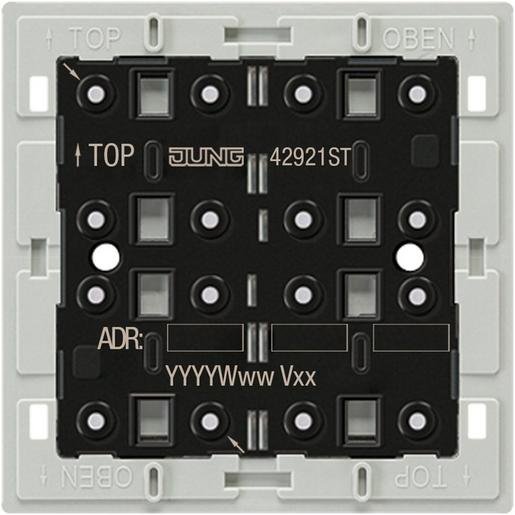 Jung 42921ST KNX Tastsensor-Modul Universal 2-fach Universal F40 Verpackungseinheit:1ST