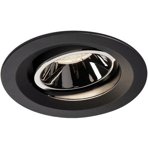 SLV 1003606 NUMINOS MOVE DL M LED Deckeneinbauleuchte schwarz/chrom 4000K 40° dreh/schwenk Verpackungseinheit:1ST