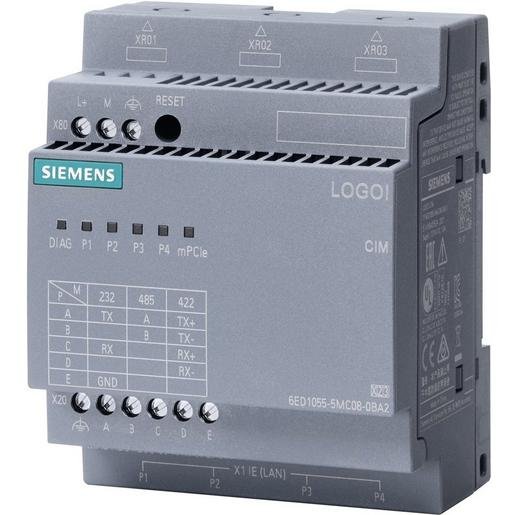 Siemens 6ED1055-5MC08-0BA2 LOGO! CIM Communication Interface Module für LOGO! 8.3 / 8.4 Verpackungseinheit:1ST