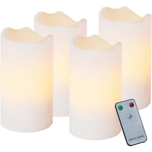 Eglo 410075 ADVENT Set 4xLED-Kerze weiß mit Fb Verpackungseinheit:1ST