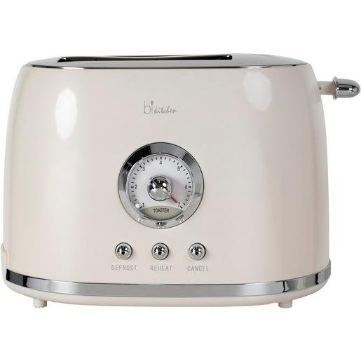 BKitchen 422017 Toaster 2 Scheiben 850 W cremeweiß Nostalgia 200 Verpackungseinheit:1ST
