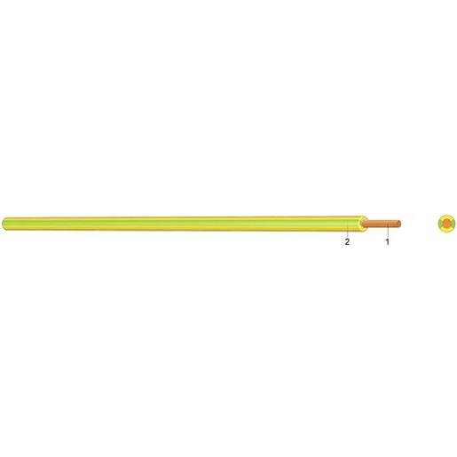 Kabel & Leitungen H07Z-K   1,5  GE/GN Halogenfreie Aderleitung 1,5 mm² feindrähtig gelb/grün 100m Bund Verpackungseinheit:100M