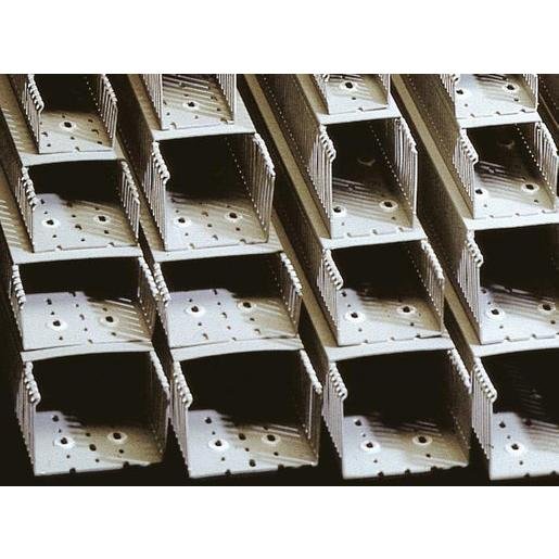Bocchiotti B01122 Verdrahtungskanal T1EF Hart PVC 2 m grau RAL 7030 Verpackungseinheit:2M
