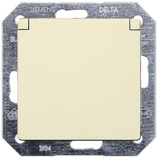 Siemens 5UB1907 I-System elektroweiß Schuko-Steckdose 10/16A 250V mit Klappdeckel Verpackungseinheit:1ST
