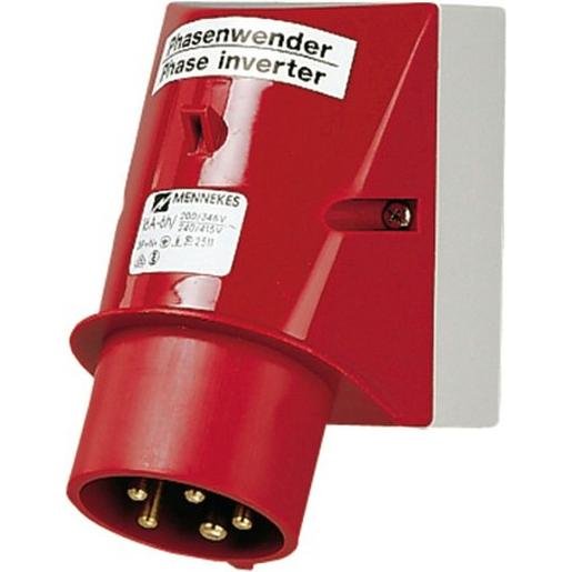 Mennekes AM 2478 CEE-Wandgerätestecker 32A 5p 400V 6h IP44 mit Phasenwender Verpackungseinheit:1ST