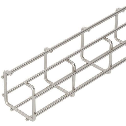 OBO 6016200 Gitterrinne C-Form Edelstahl V2A 50x50 mm Verpackungseinheit:3M