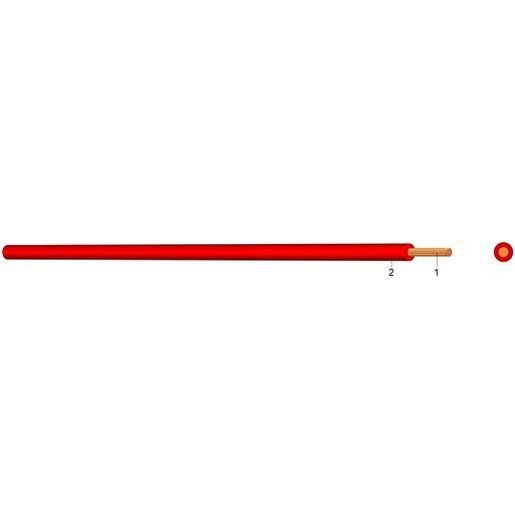 Eupen YSF  0,75 RT PVC Aderleitung Ysf 0,75 rot 100m Bund Verpackungseinheit:100M