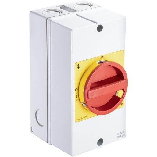 Kraus & Naimer 70010467 Hauptschalter AP-Gehäuse IP66/67 Sperrvorrichtung rot-gelb Verpackungseinheit:1ST