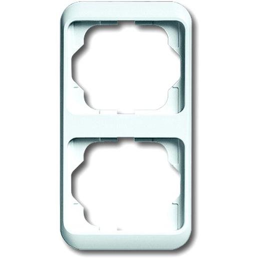 Busch-Jaeger 2CKA001754A2726 Abdeckrahmen alpha 2-fach senkrecht studioweiß hochglanz Verpackungseinheit:1ST