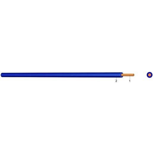 Eupen YSF  0,75DBL RAL5010 PVC Aderleitung Ysf 0,75 dunkelblau RAL5010 100m Bund Verpackungseinheit:100M