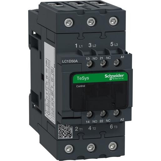 Schneider Electric LC1D50AP7 Leistungsschütz AC-schaltend 3P 22KW/50A 1S1O 230VAC LC1-D50AP7 Verpackungseinheit:1ST