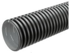 ALVA SLR8TS150 ALVA Teilsickerrohr PE-HD DN/ID150 m.Muffe, SN8, DIN 4262-1 Typ R2  Verpackungseinheit:6M