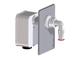 HUTTERER & LECHNER HL4000.1 HL4000.1 - Komplettierset mit Einzelanschluss passend zu Waschgeräte-UP-Siphon HL4000.0 4000,1 Verpackungseinheit:1ST