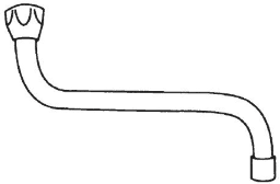 TEKA S151 Teka Rohrauslauf 150mm Ausladung flachdichtend mit Anschluss 3/4  Verpackungseinheit:1ST