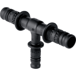 GEBERIT 627.321.00.5 GE Mepla T-Stueck reduziert PVDF 90 Gr. d63 x 40 x 63mm  Verpackungseinheit:1ST