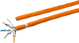 ALVA DK-KAT7-1000-SFTP-S-OR >TR 1000 KAT.7 Datenkabel Simplex S/FTP, 1000MHz, LSOH3, Cca, Farbe: orange  Verpackungseinheit:1000M