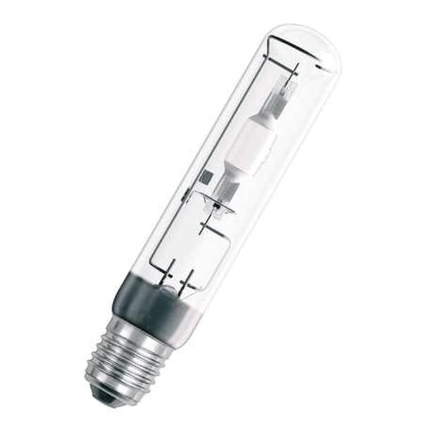 OSRAM 4008321677846 HQI-T Halogen-Metalldampflampe, 250W, 5500K, E40, Röhre einseitig gesockelt, UV-Schutz, p30, 19000lm, kühl>5300K