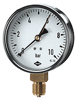 JAKO 1200018000 Rohrfedermanometer 80mm 1/2"unten 0-16 bar (2)  Verpackungseinheit:1ST