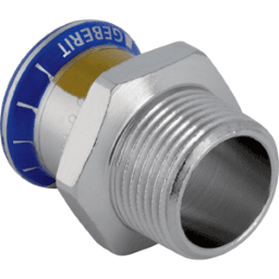 GEBERIT 34069 GE Mapress Edelstahl Gas Uebergang d22mm x R1/2  Verpackungseinheit:1ST