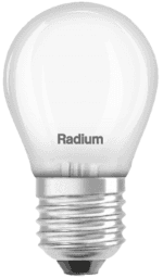 RADIUM 44120811 LED Tropfenlampe matt E27 470lm (40W Ersatz) 2700K RL-D40 827/F/E27 Verpackungseinheit:1ST
